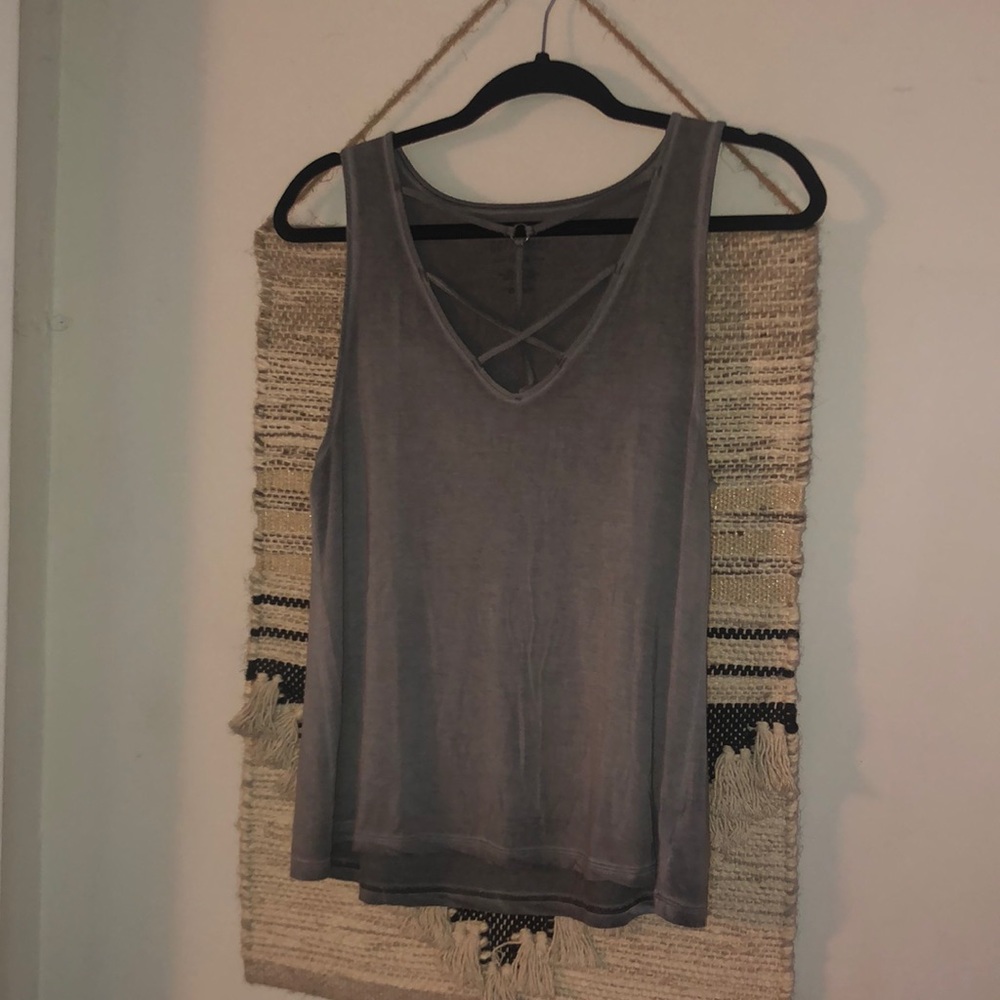 American Eagle soft n sexy strappy tank grey M